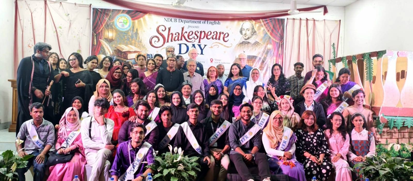 এনডিইউবি ইংরেজি বিভাগে শেকসপিয়ার দিবস উদযাপন