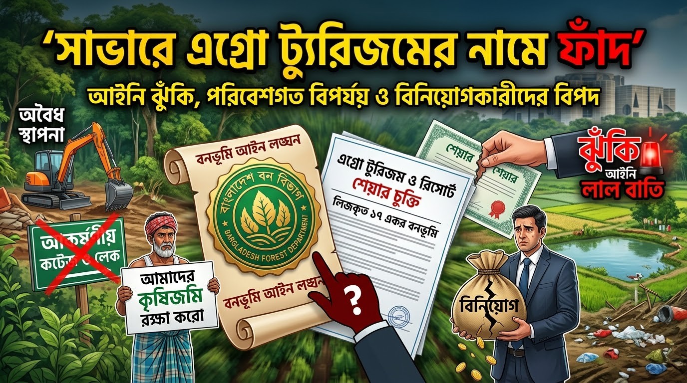 সাভারে বনভূমি ও কৃষিজমি দখলের তোড়জোড়